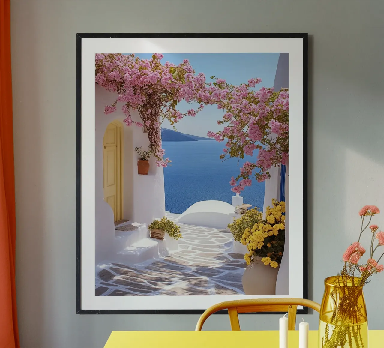 Vibrazioni di Santorini carta hahnemühle da PhotoVibe Decor