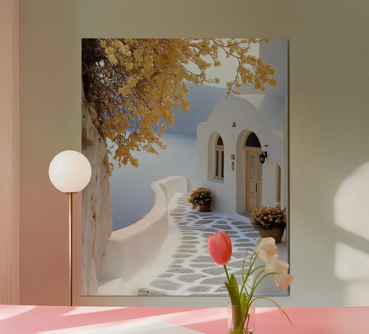 Vibrazioni di Santorini carta hahnemühle da PhotoVibe Decor