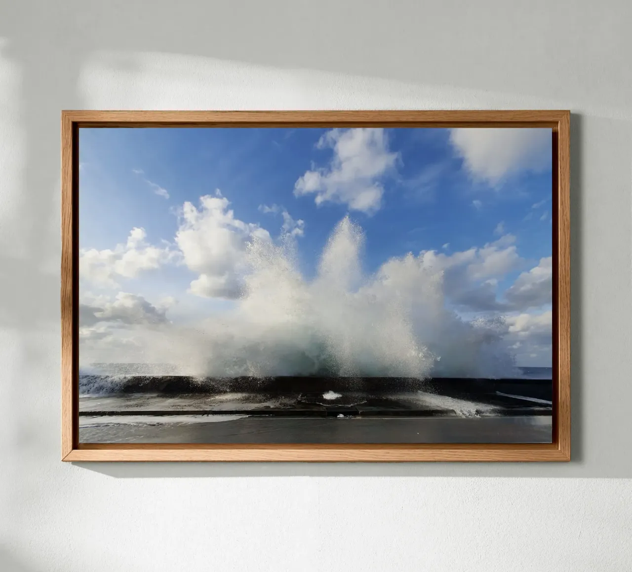 Stormy Atlantic, motif 3 canvas with Floater frame by ZAMART - Fotografie
