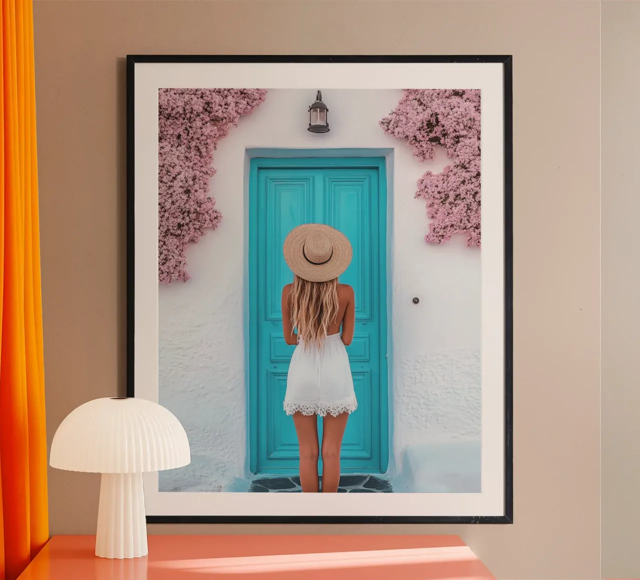 Vibrazioni di Santorini poster da PhotoVibe Decor