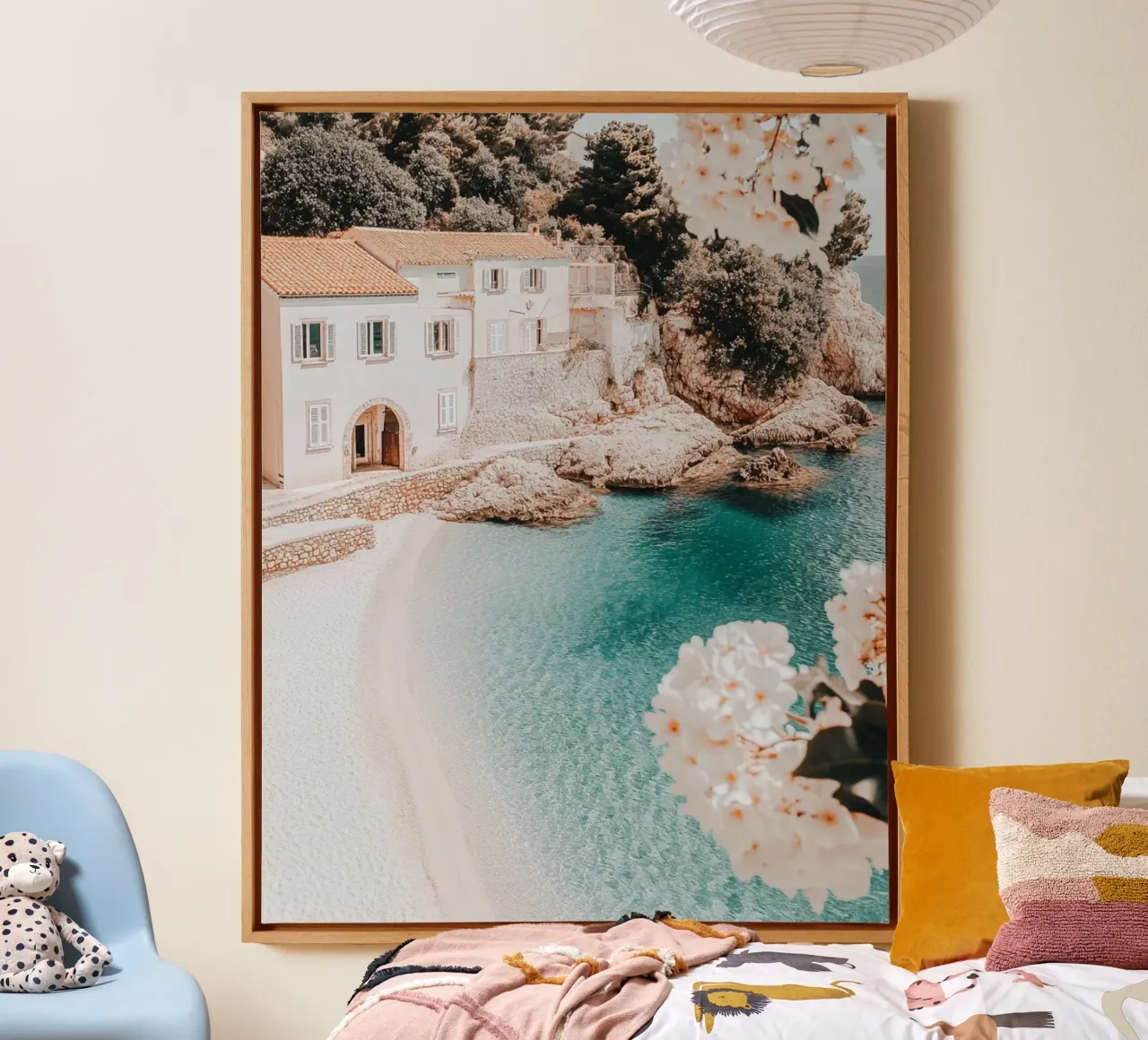 Santorini vibes canvas by PhotoVibe Decor