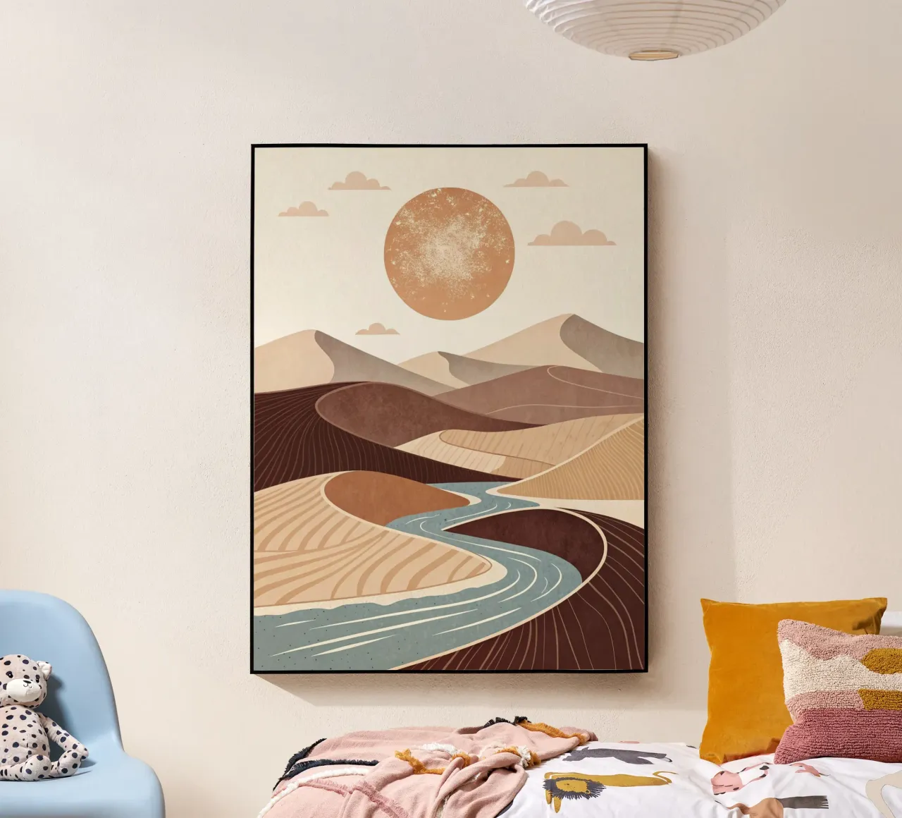 Desert Oasis Sunset acrylic glass by Artistic-shop