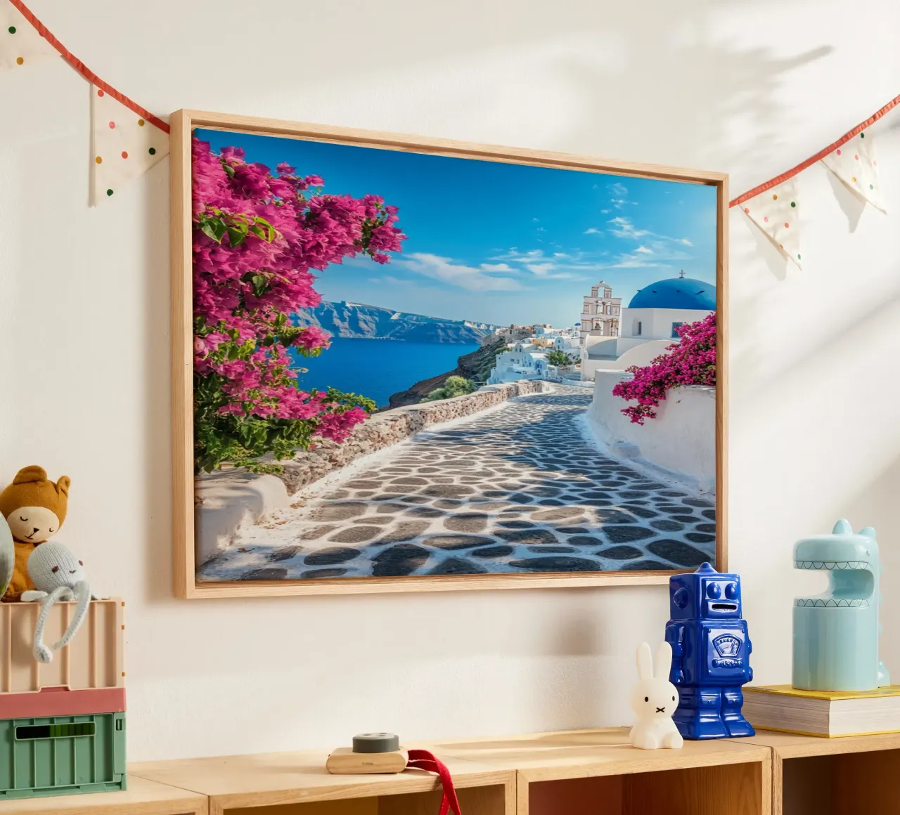 Vibrazioni di Santorini tela da PhotoVibe Decor