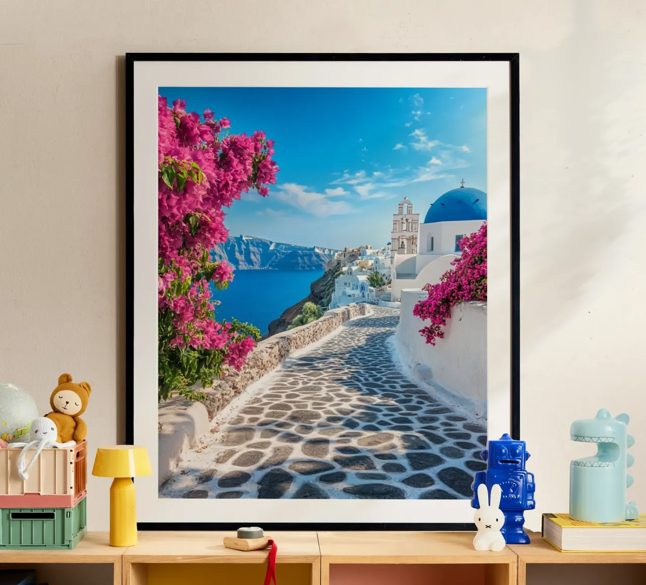 Vibrazioni di Santorini carta hahnemühle da PhotoVibe Decor