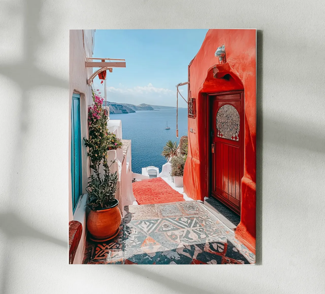 Santorini vibes canvas by PhotoVibe Decor