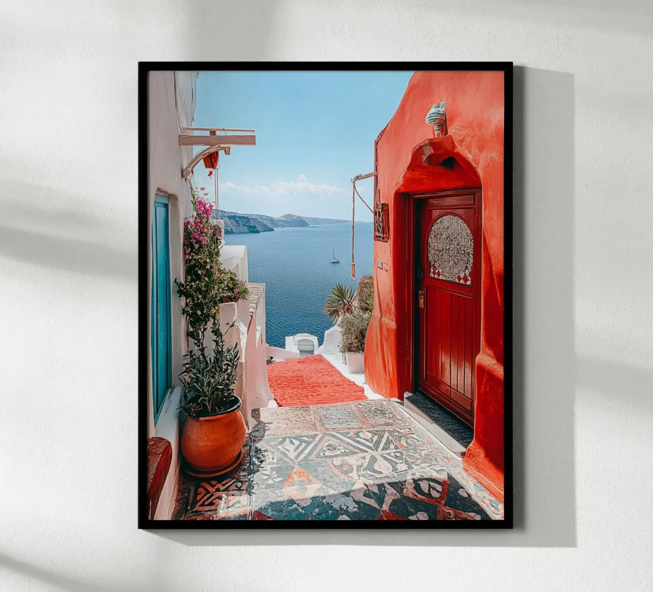 Vibrazioni di Santorini carta hahnemühle da PhotoVibe Decor