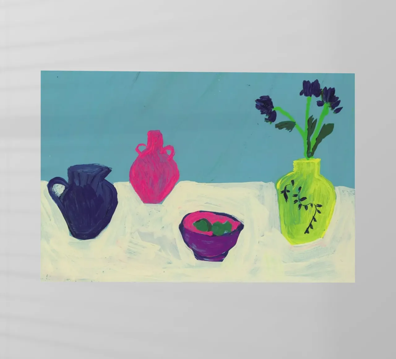 Still Life On Cream Table pellicola backlit da Sonia Brittain