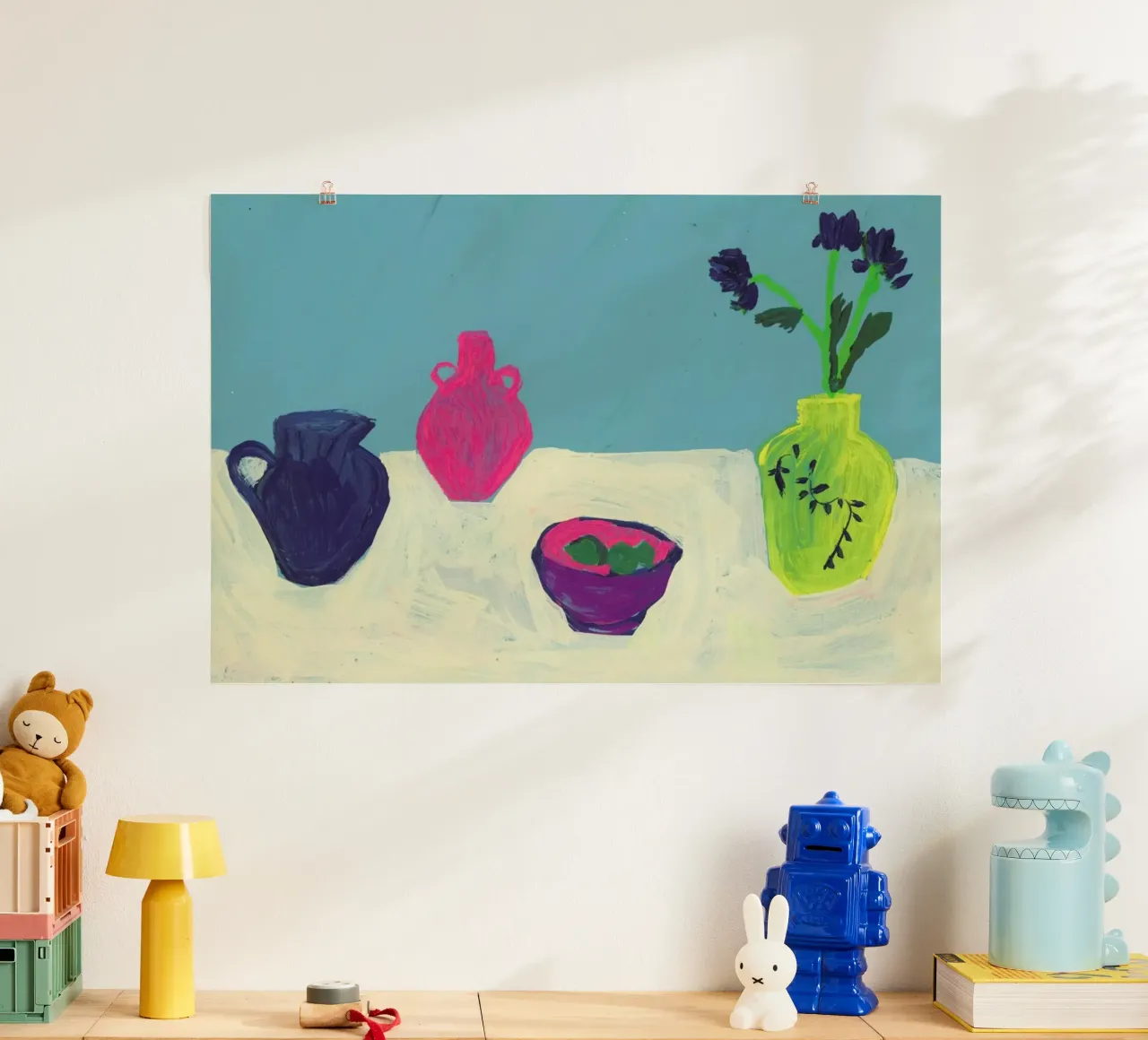 Still Life On Cream Table hahnemühle by Sonia Brittain