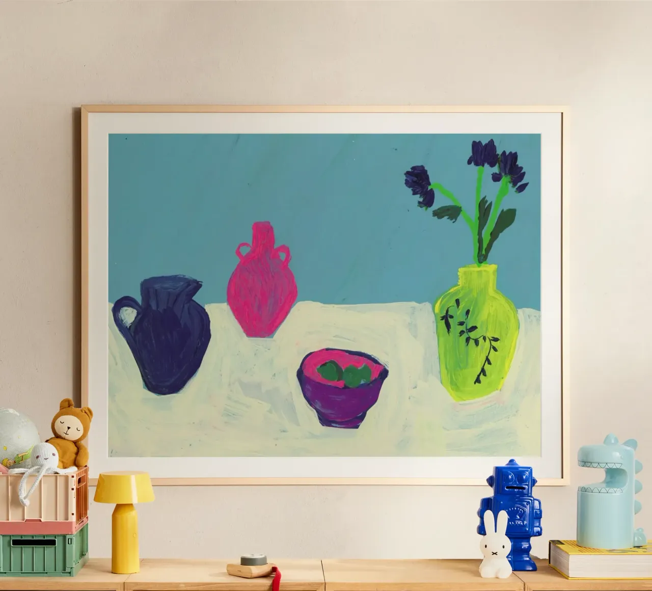 Still Life On Cream Table hahnemühle by Sonia Brittain