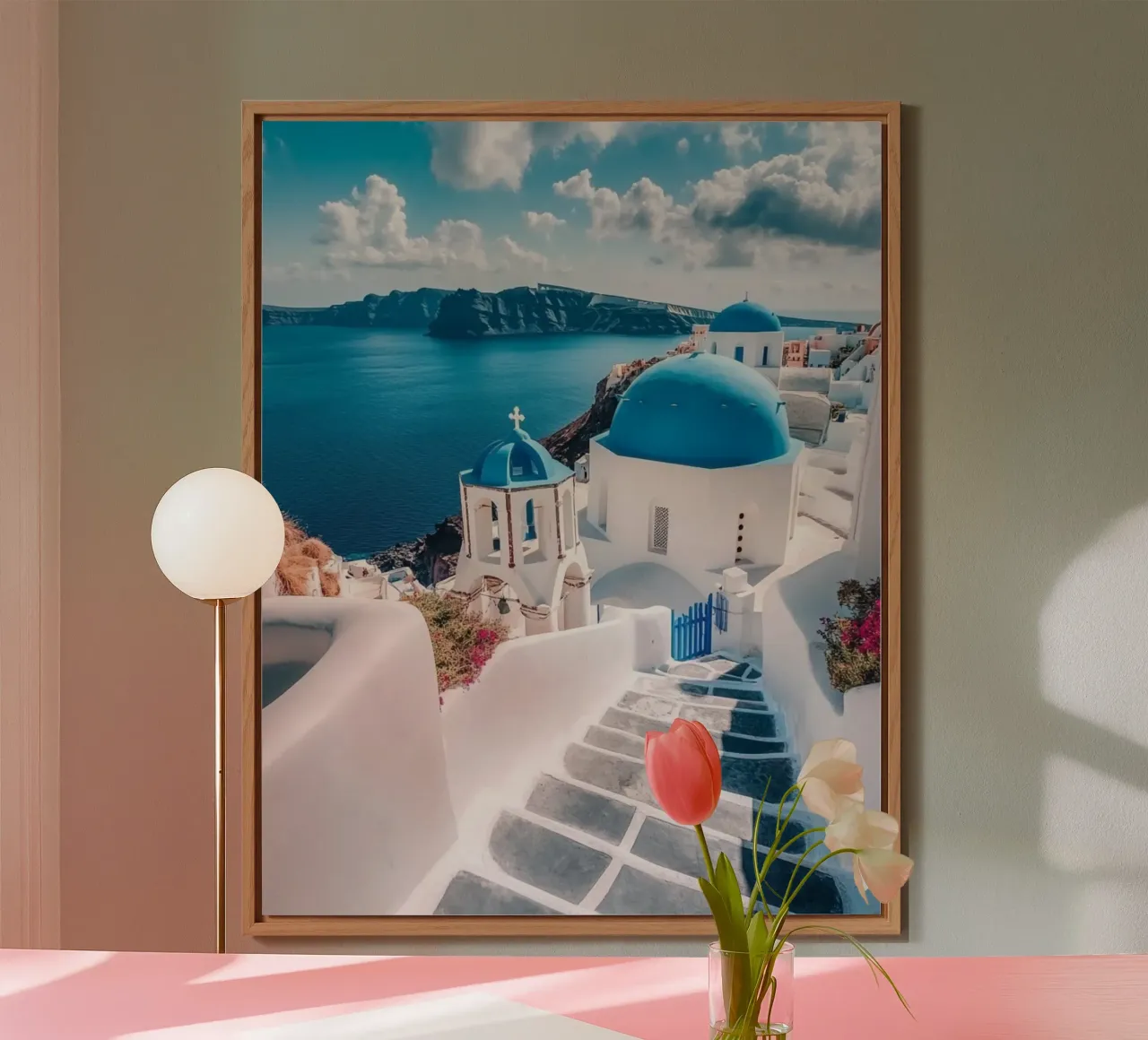 Vibrazioni di Santorini alluminio dibond da PhotoVibe Decor