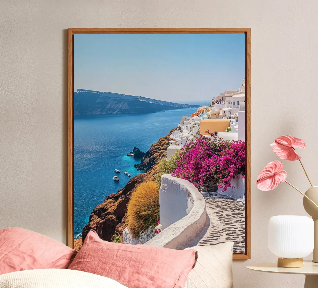 Vibrazioni di Santorini alluminio dibond da PhotoVibe Decor
