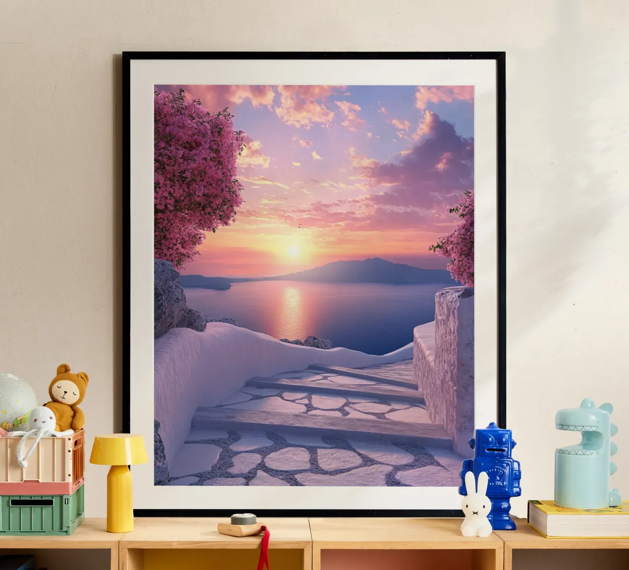 Vibrazioni di Santorini carta hahnemühle da PhotoVibe Decor
