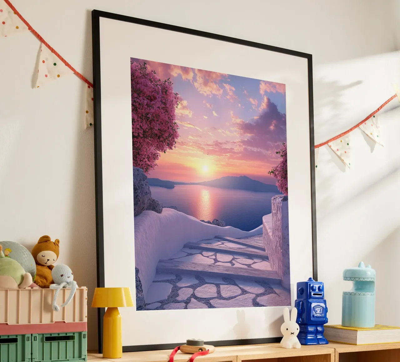 Vibrazioni di Santorini carta hahnemühle da PhotoVibe Decor