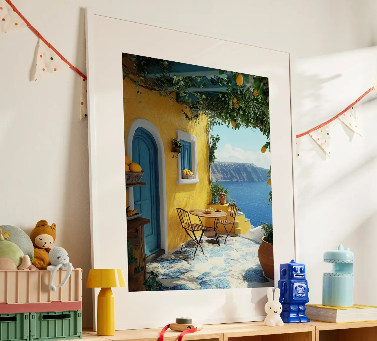 Santorini-Vibes Hahnemühle von PhotoVibe Decor