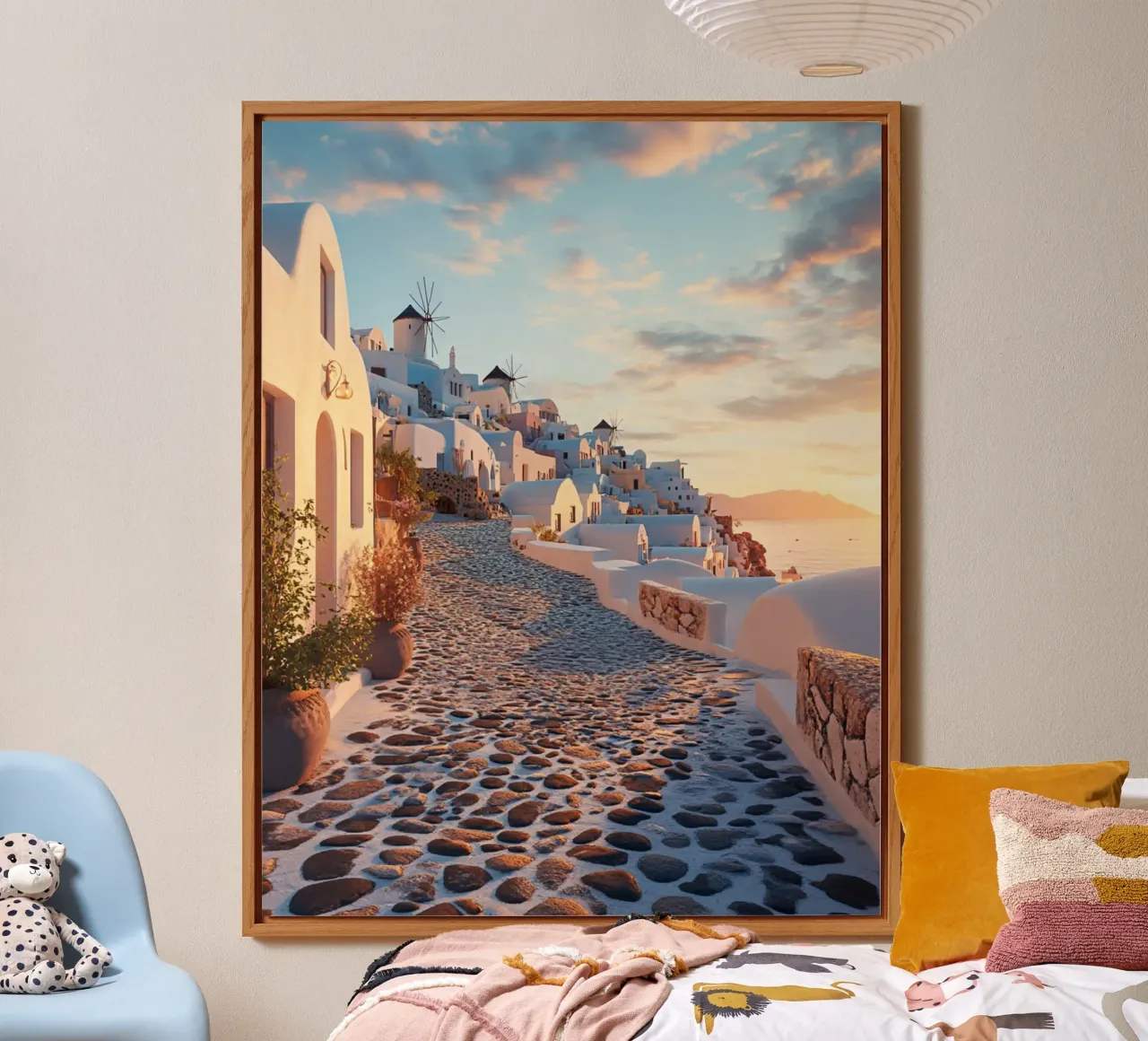 Vibrazioni di Santorini alluminio dibond da PhotoVibe Decor