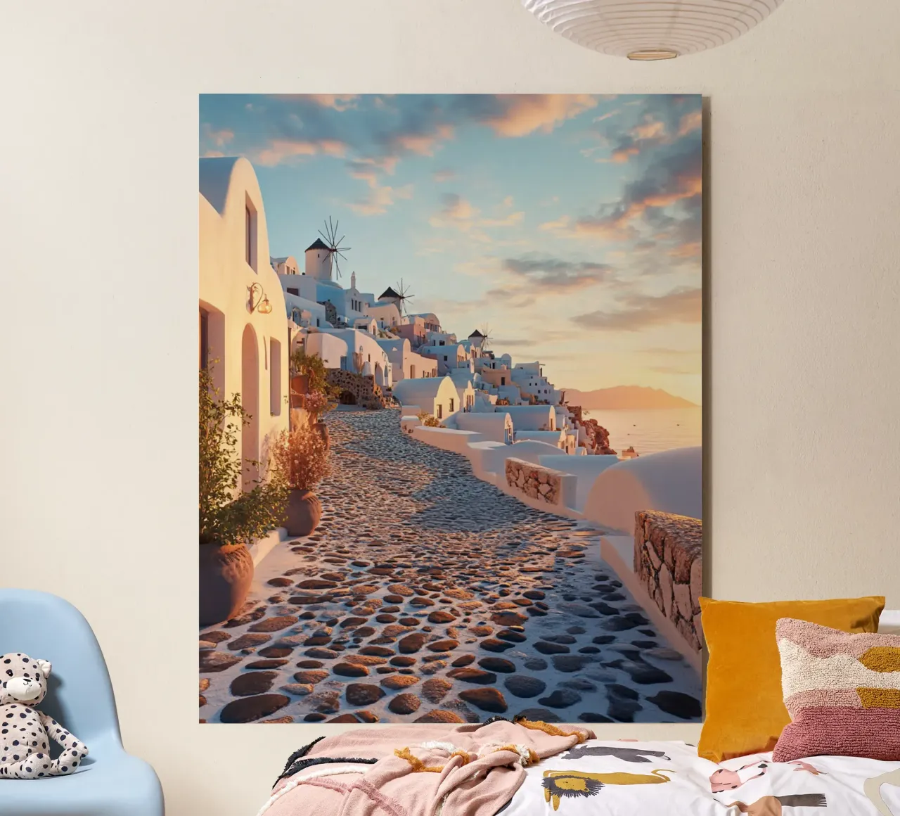 Vibraciones de Santorini aluminio dibond de PhotoVibe Decor
