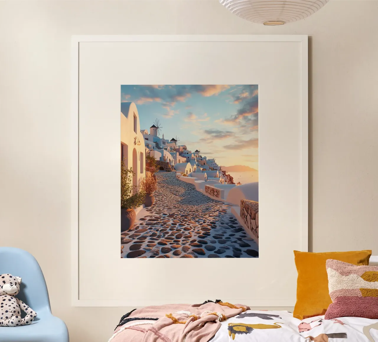 Vibrazioni di Santorini carta hahnemühle da PhotoVibe Decor