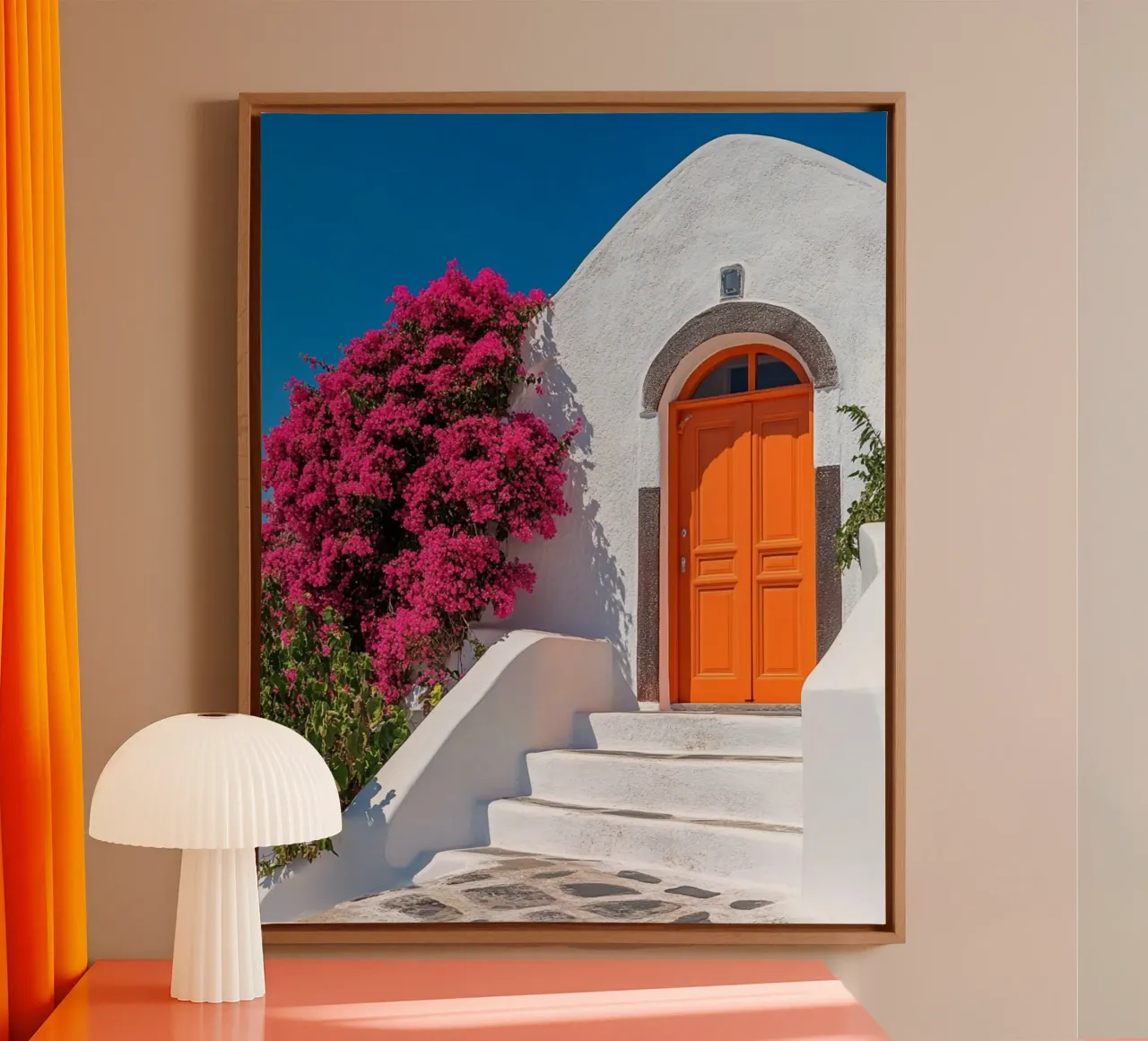 Santorini vibes canvas by PhotoVibe Decor