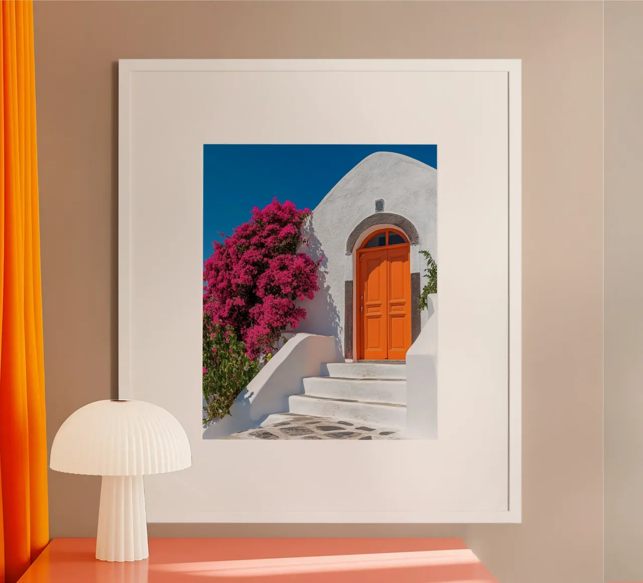 Vibrazioni di Santorini poster da PhotoVibe Decor