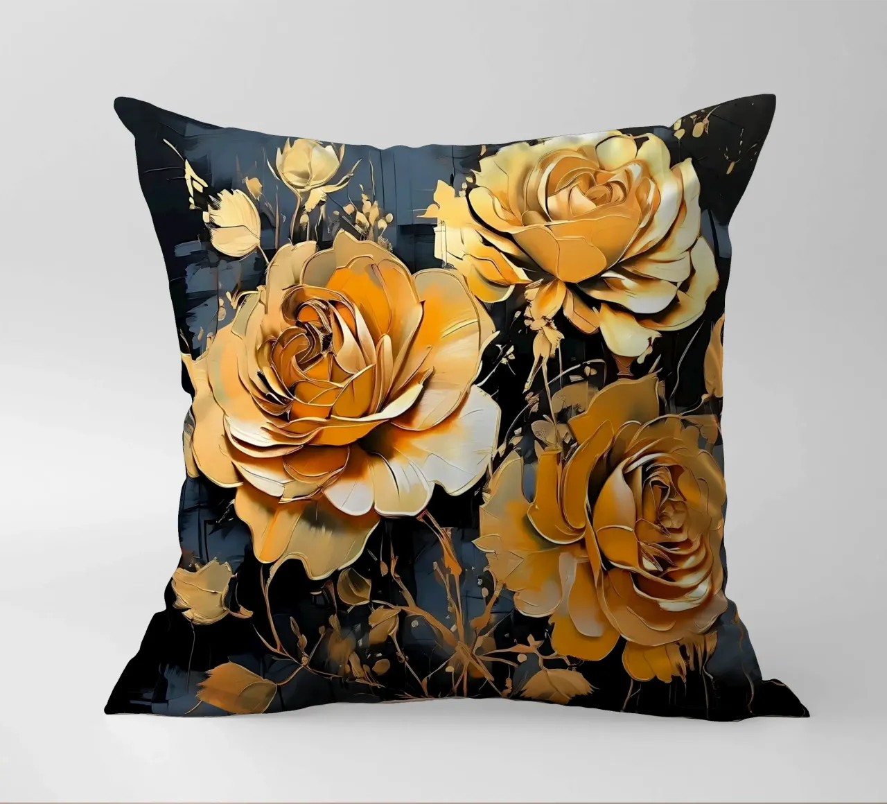 rose_oro_nero_2 cuscino da Farb- und Blütenzauber by LK