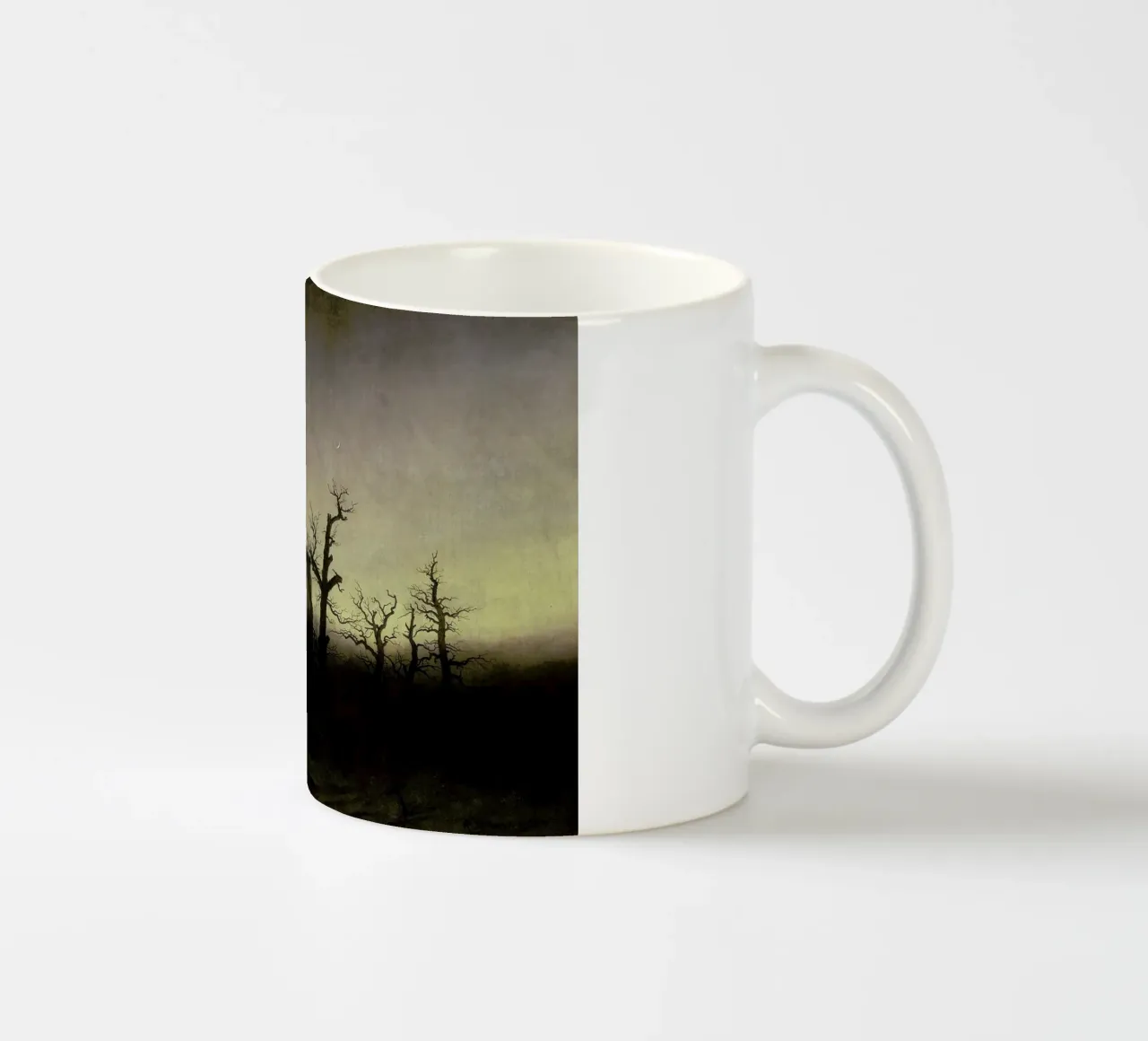 Friedrich - The Abbey in the Oakwood tazza in ceramica da Vintage by JUNIQE
