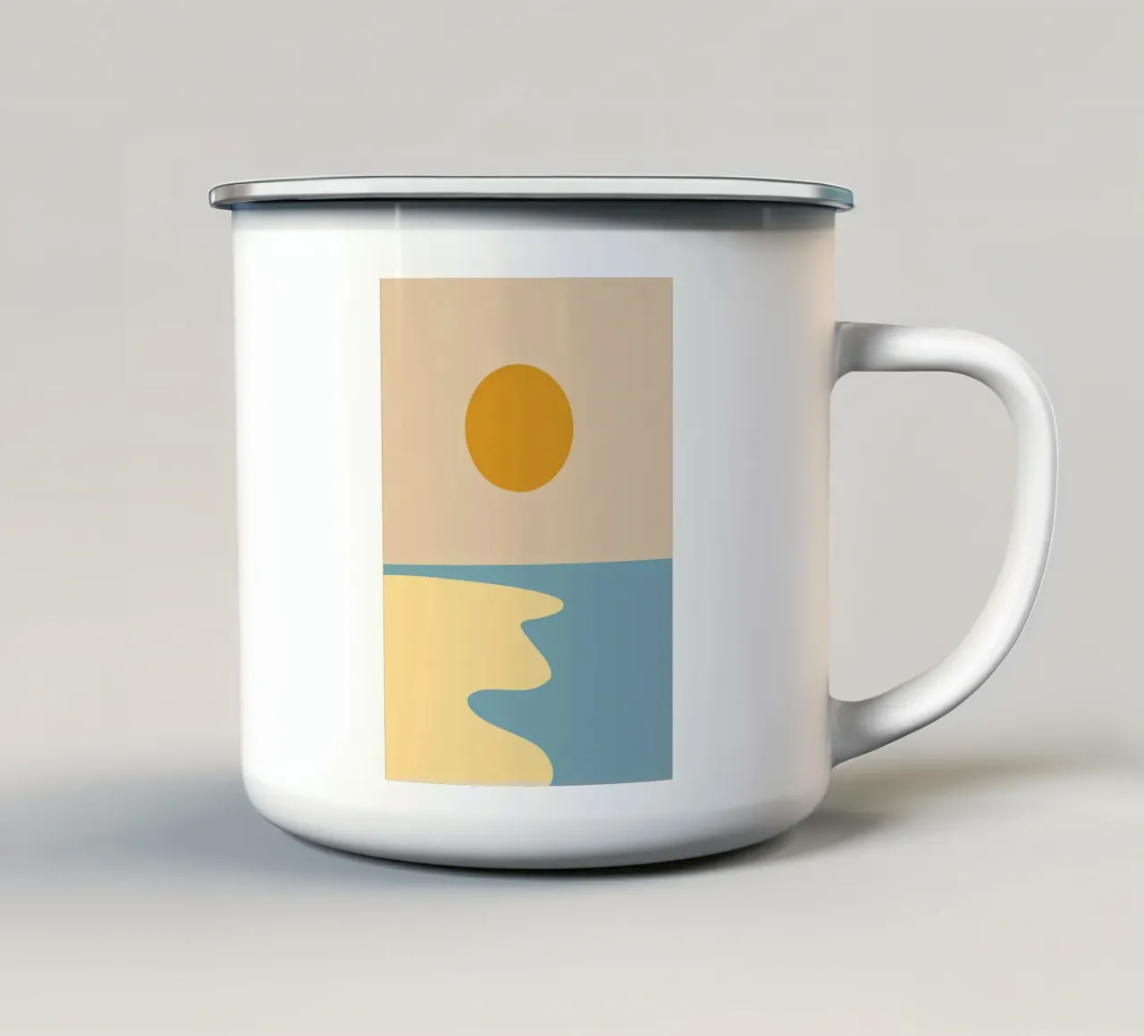 Sé e l'ombra tazza in smalto da Kumasama