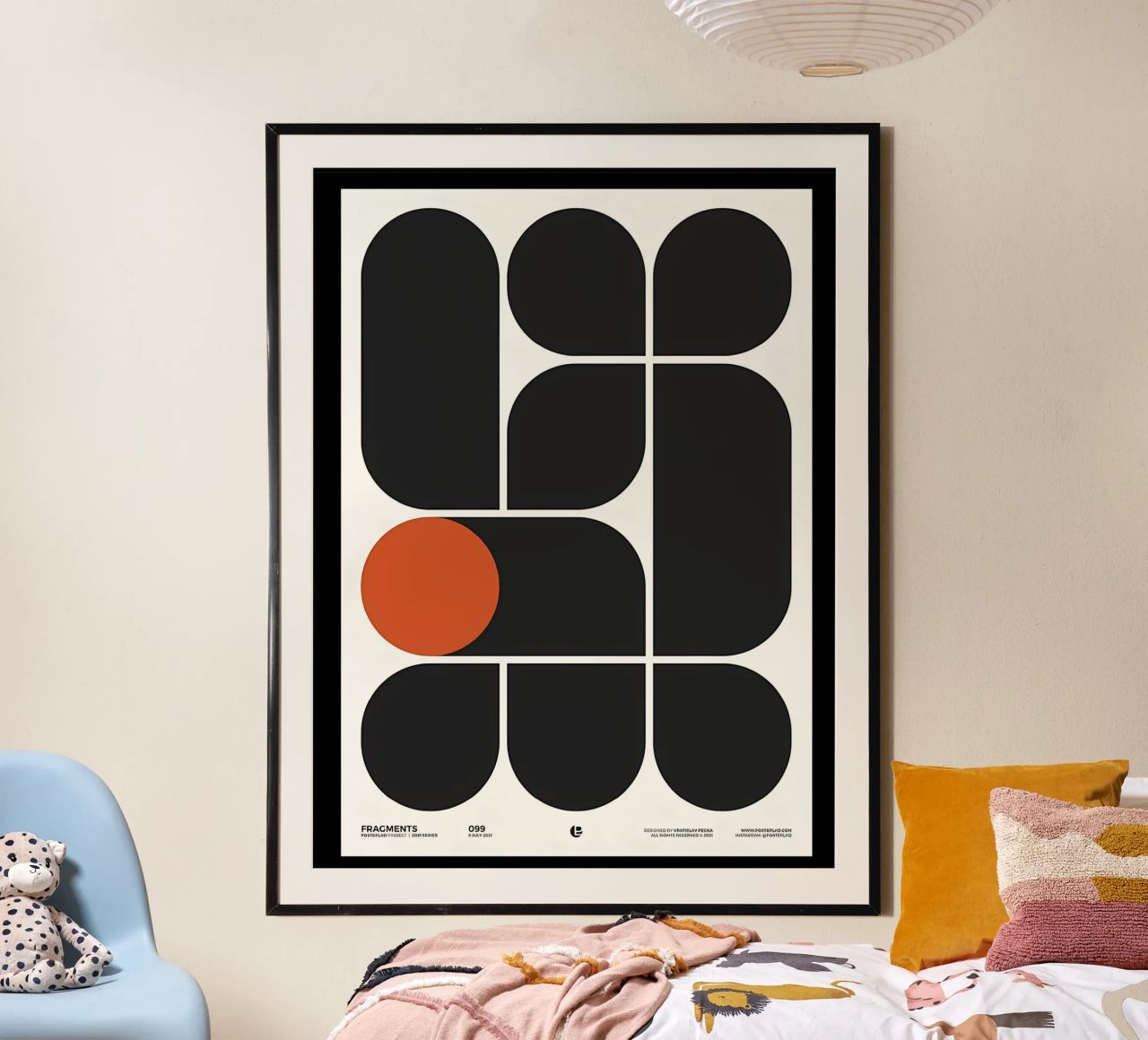 La géométrie s'exprime poster de Kumasama