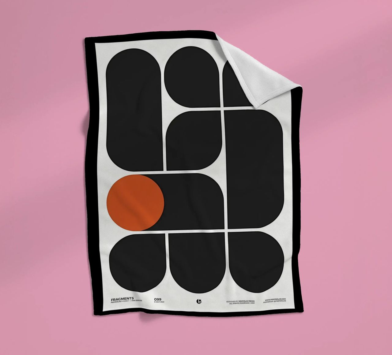 Geometry Speaks fleece blanket by Kumasama