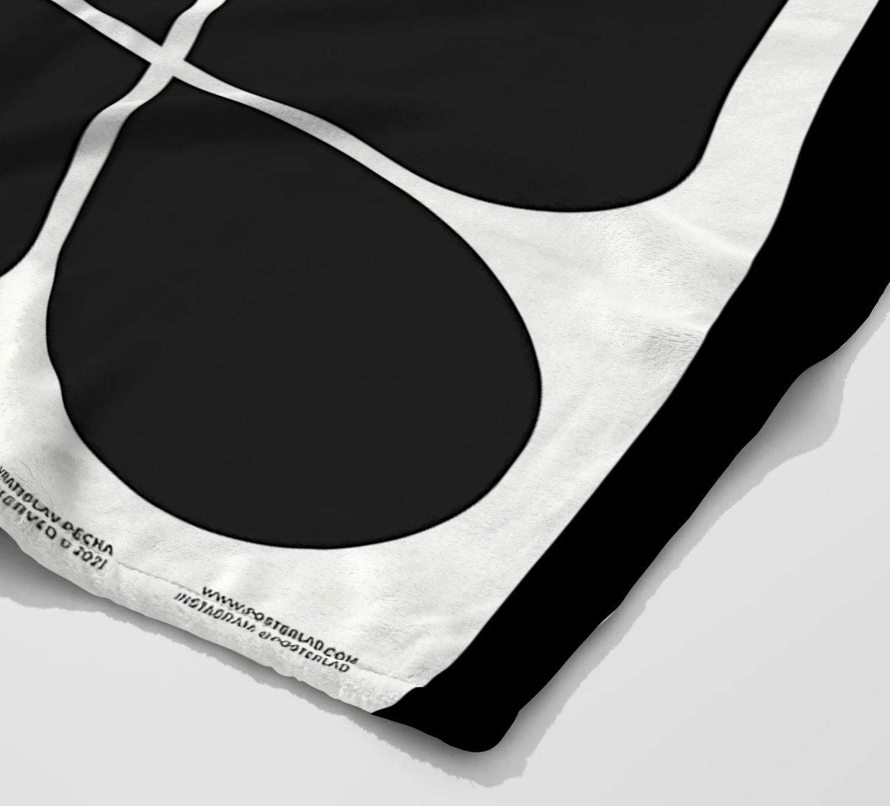 Geometry Speaks fleece blanket by Kumasama