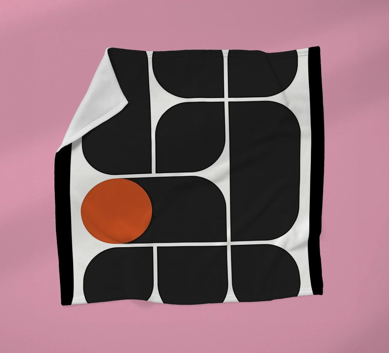 Geometry Speaks fleece blanket by Kumasama
