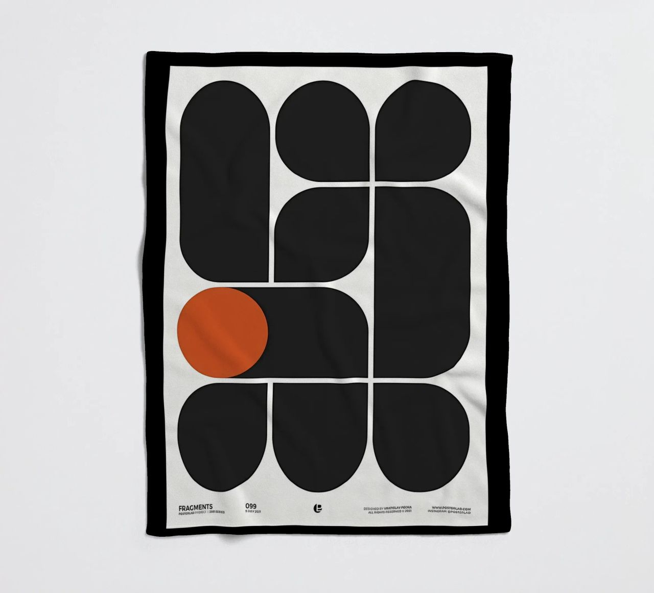 Geometry Speaks fleece blanket by Kumasama
