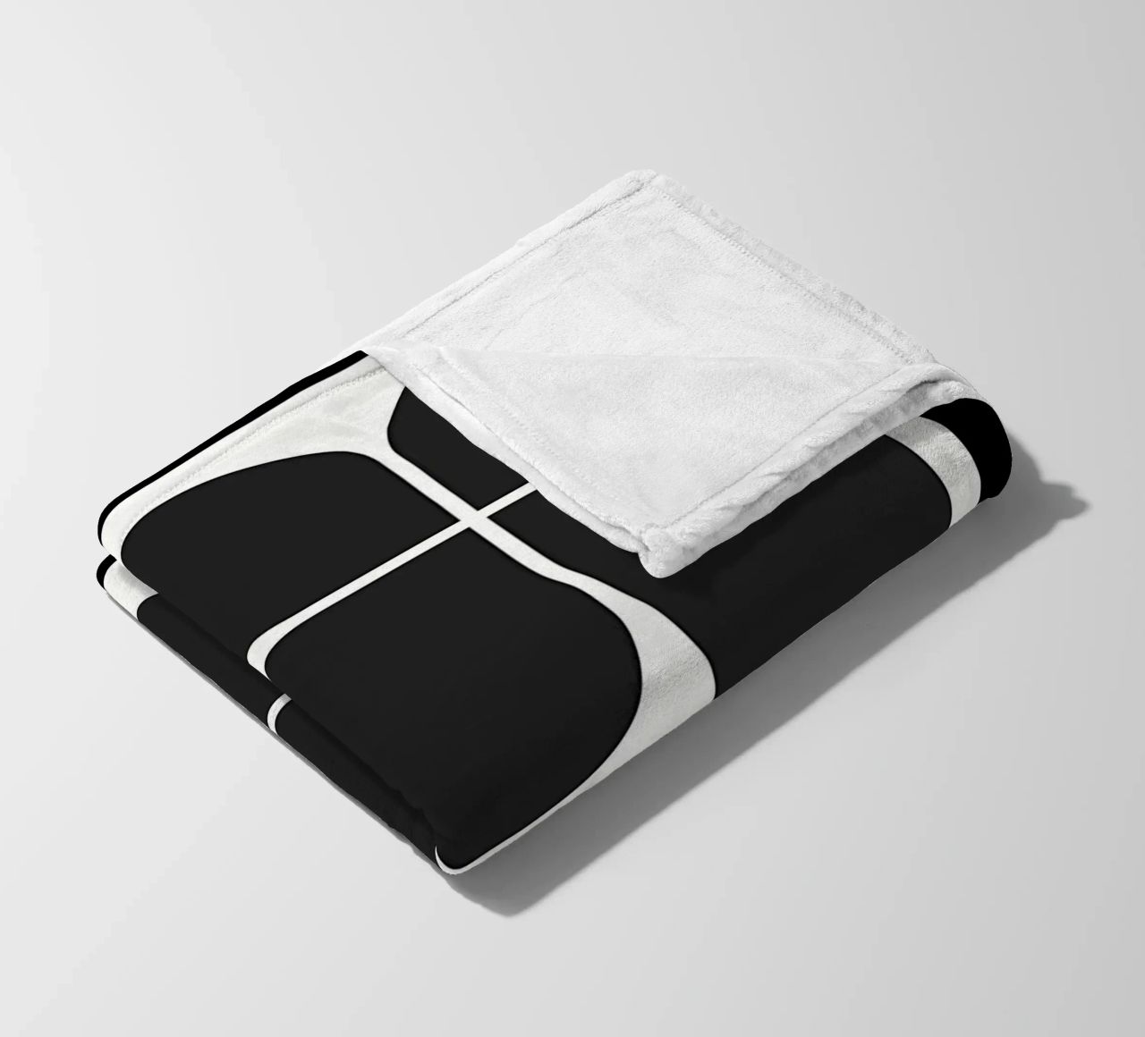 Geometry Speaks fleece blanket by Kumasama