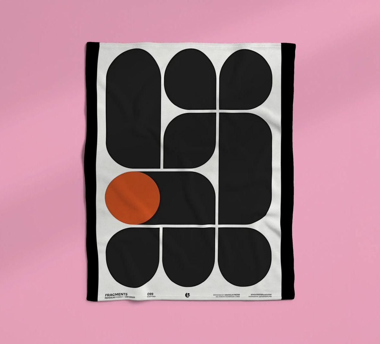 Geometry Speaks fleece blanket by Kumasama