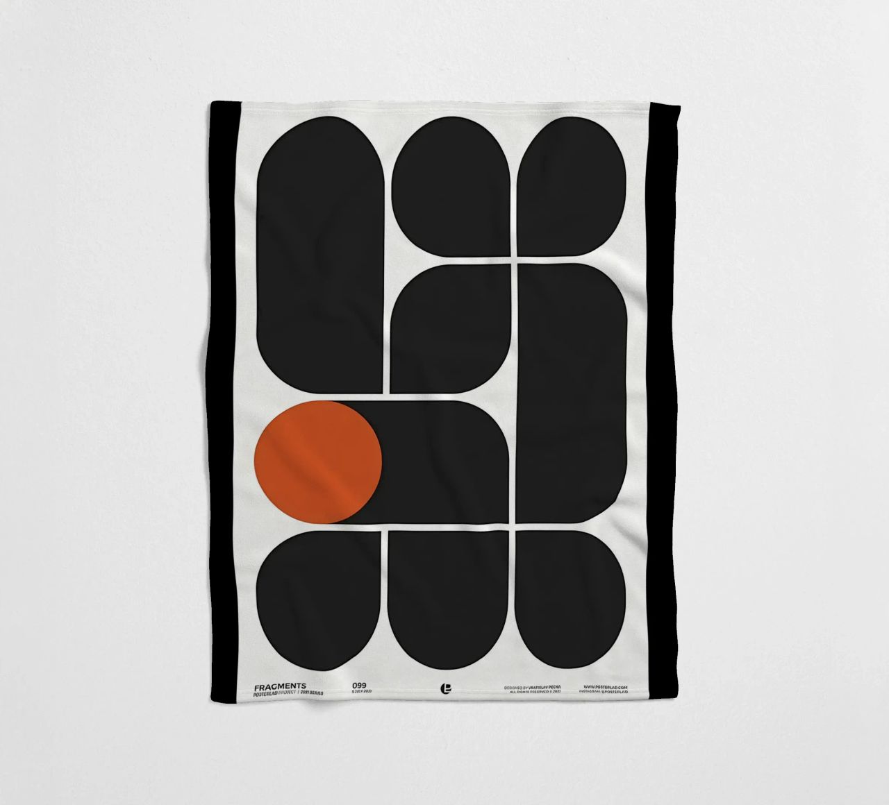 Geometry Speaks fleece blanket by Kumasama