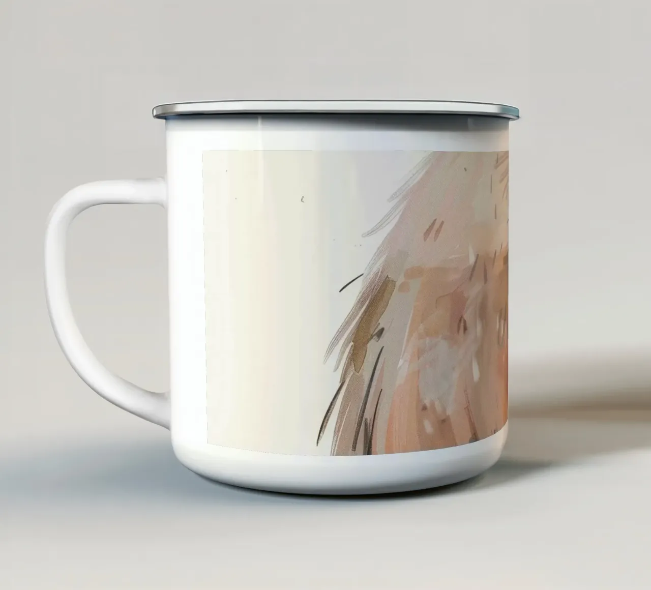 Illustrazione di una simpatica marmotta tazza in smalto da DesignDoodle