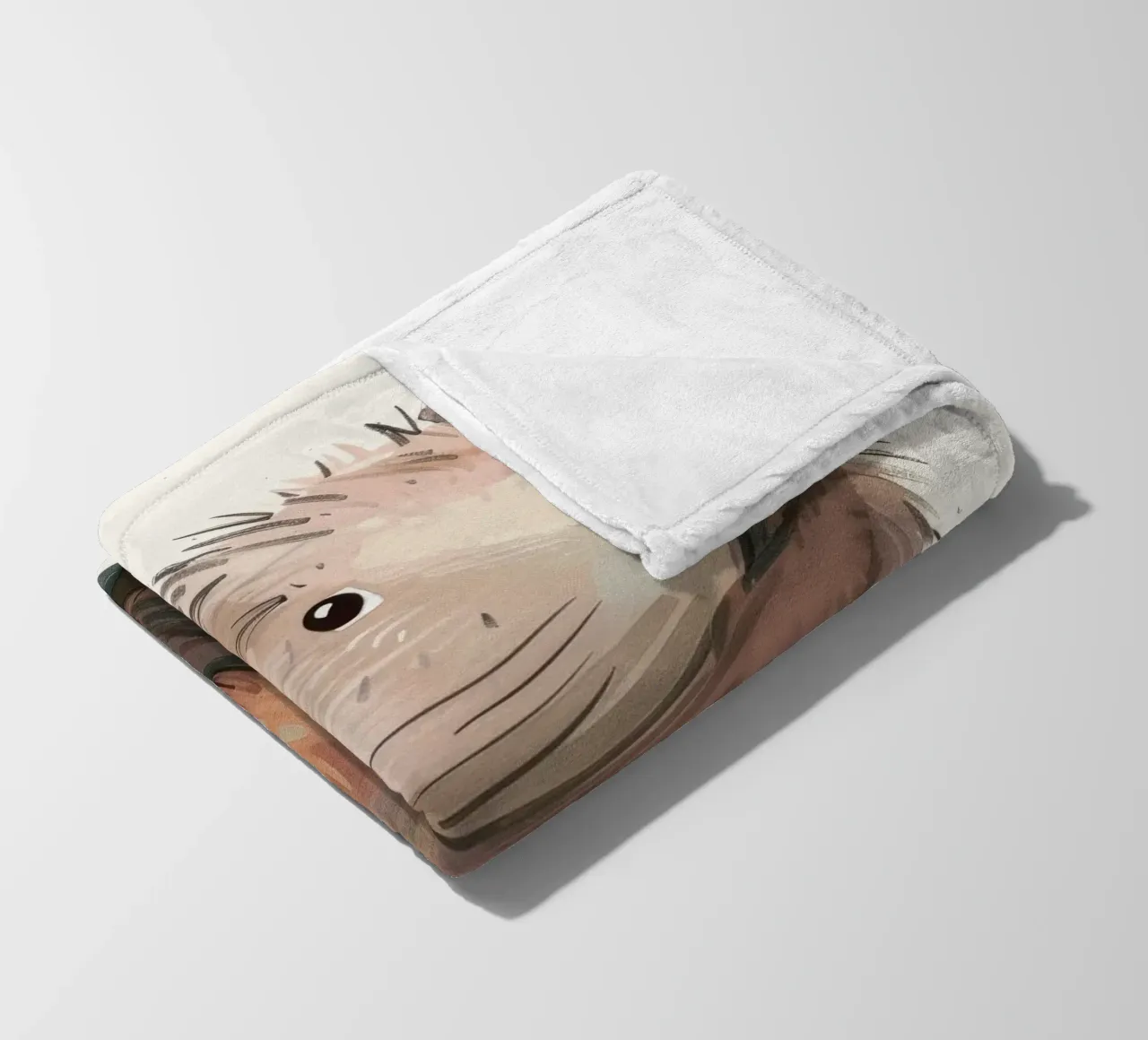 Illustrazione di una simpatica marmotta coperta in pile da DesignDoodle