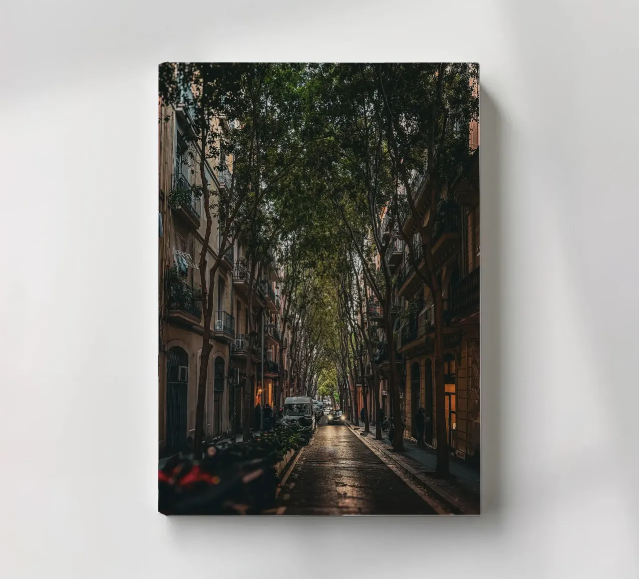 Under the Trees – Streets of Barcelona II notebook by Thilo Grøsch
