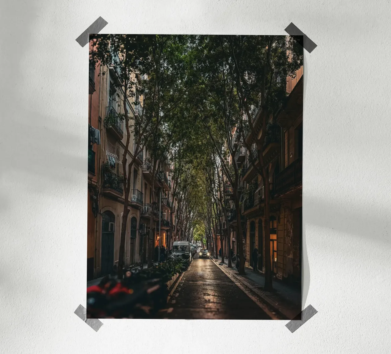Under the Trees – Streets of Barcelona II carta hahnemühle da Thilo Grøsch