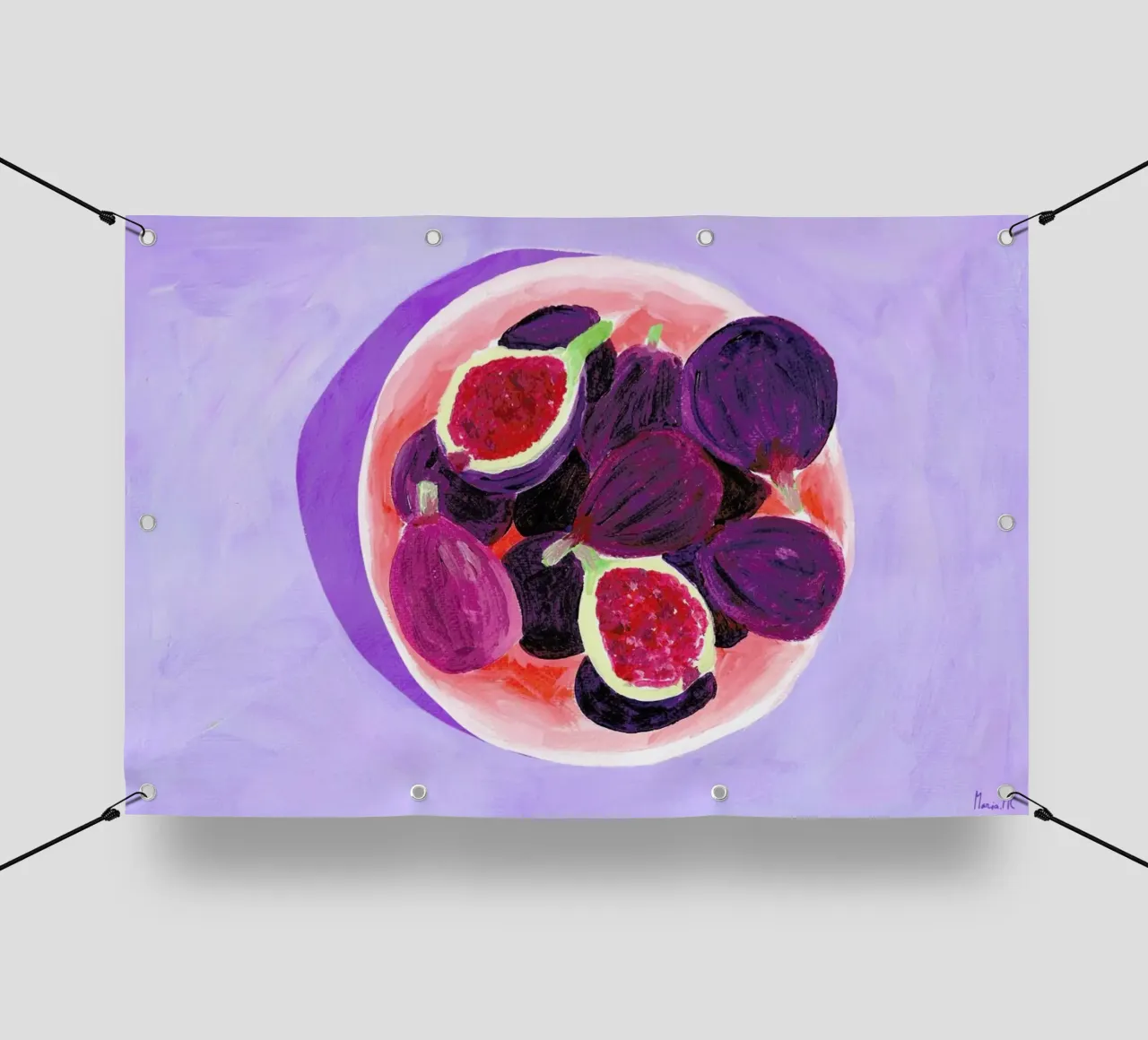 Hand Me That Fig telo in pvc da Berserk Prints by Maria M.C.