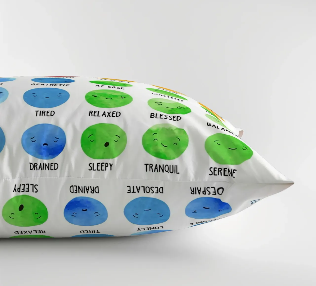 Poster del Mood Meter Emotions cuscino da Monikaprint