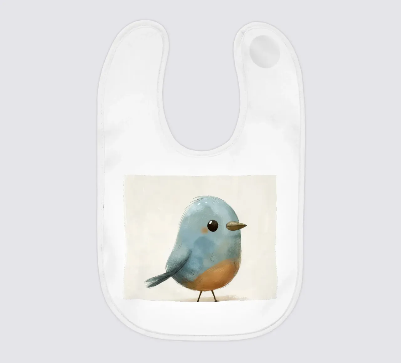 Illustrazione di un piccolo uccello blu bavaglino da DesignDoodle