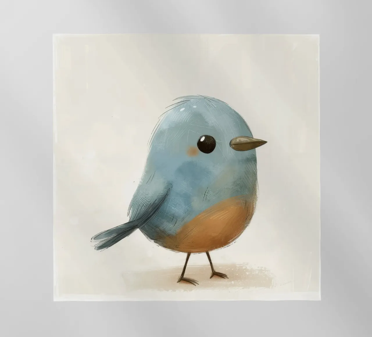 Illustrazione di un piccolo uccello blu pellicola backlit da DesignDoodle