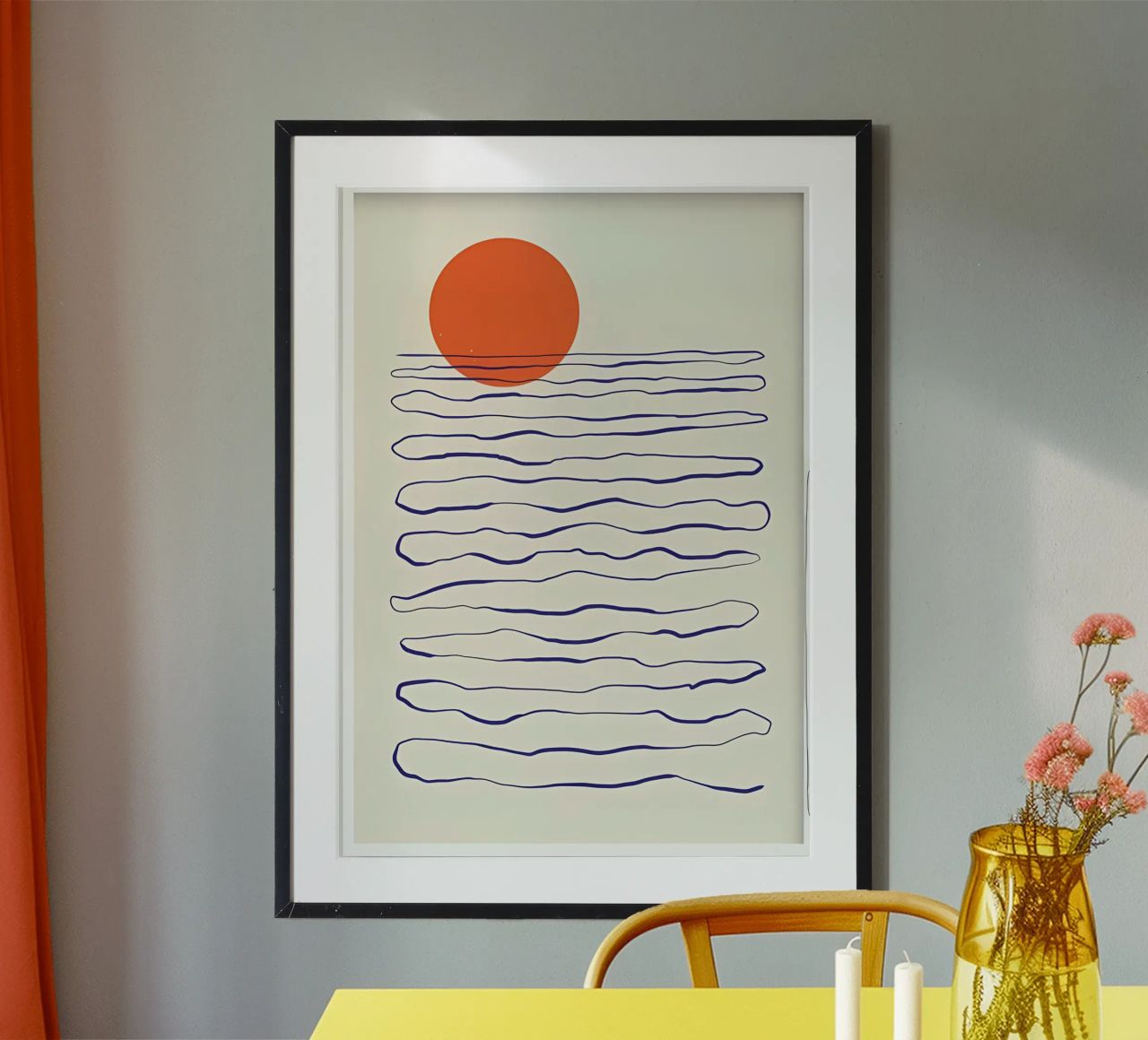 Stiller Sonnenuntergang Poster von Kumasama