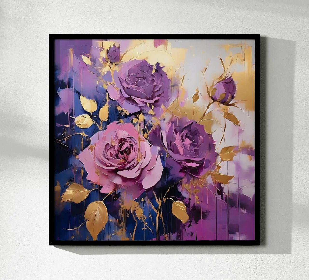 Rosen_gold_lila_1 poster de Farb- und Blütenzauber by LK