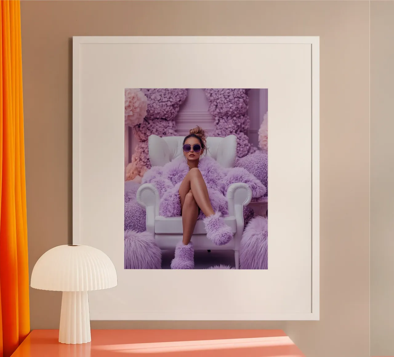 Reverie lilla poster da PhotoVibe Decor