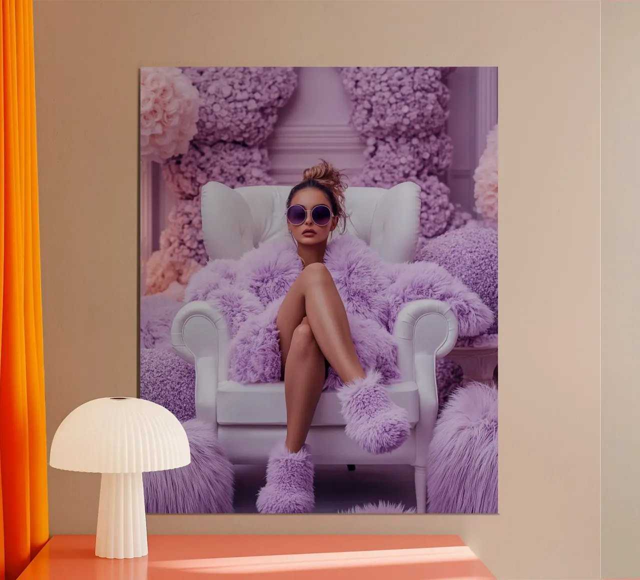 Reverie lilla poster da PhotoVibe Decor