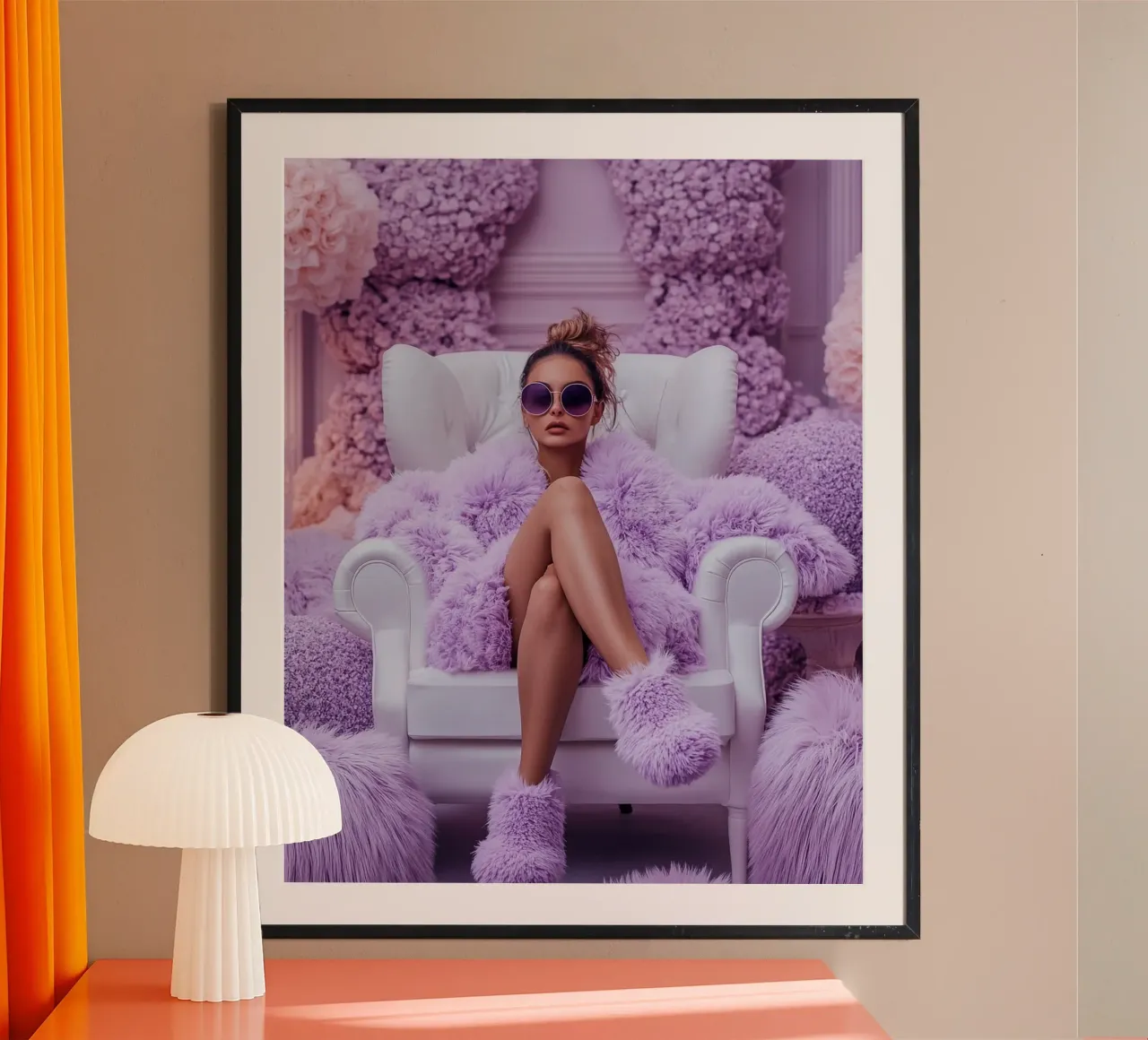 Reverie lilla poster da PhotoVibe Decor