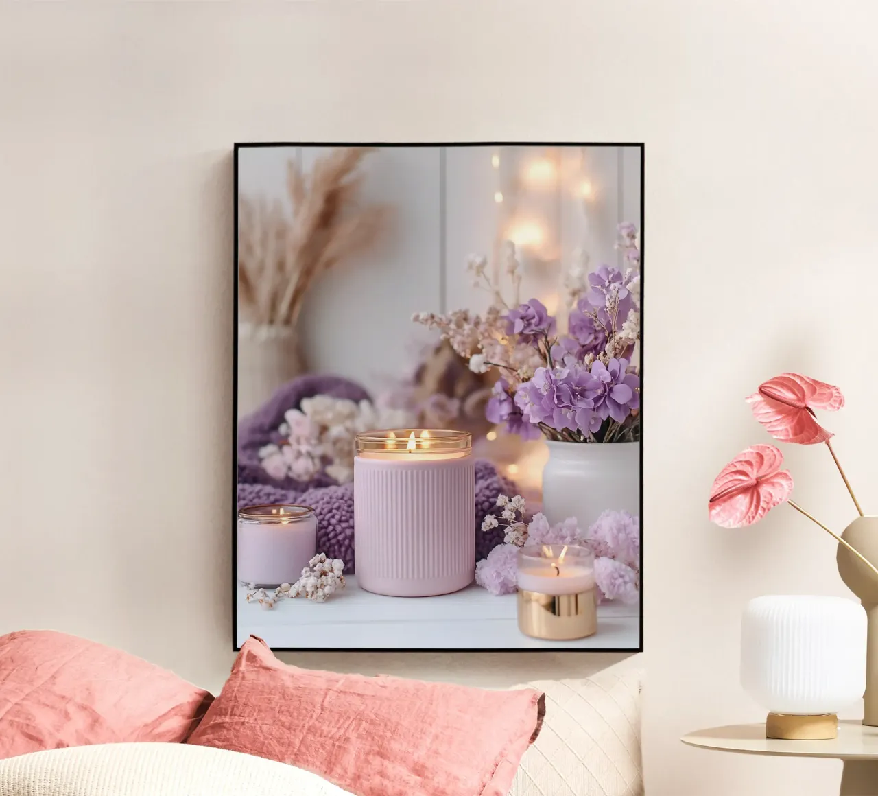 Reverie lilla plexiglass da PhotoVibe Decor