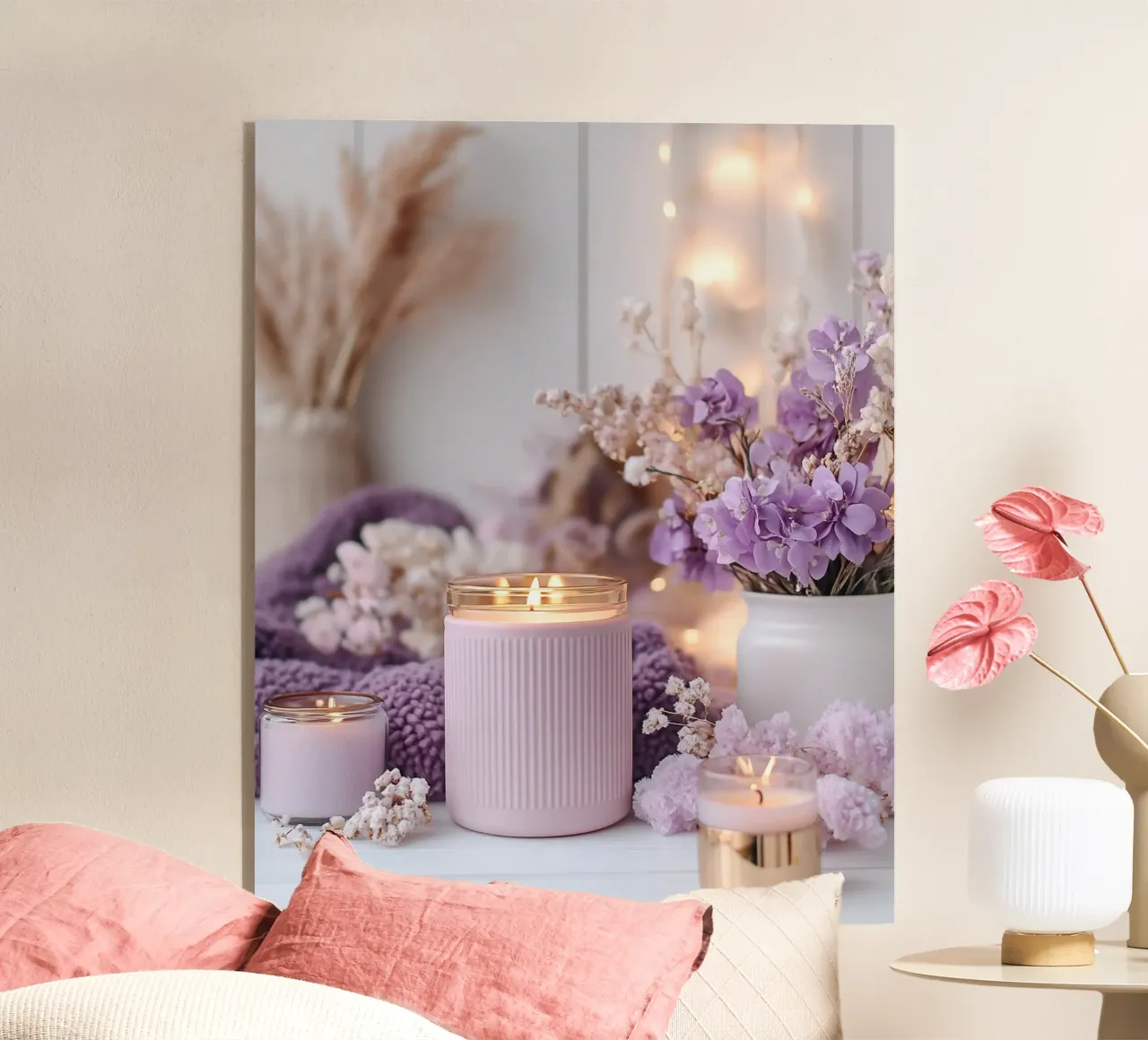Reverie lilla plexiglass da PhotoVibe Decor