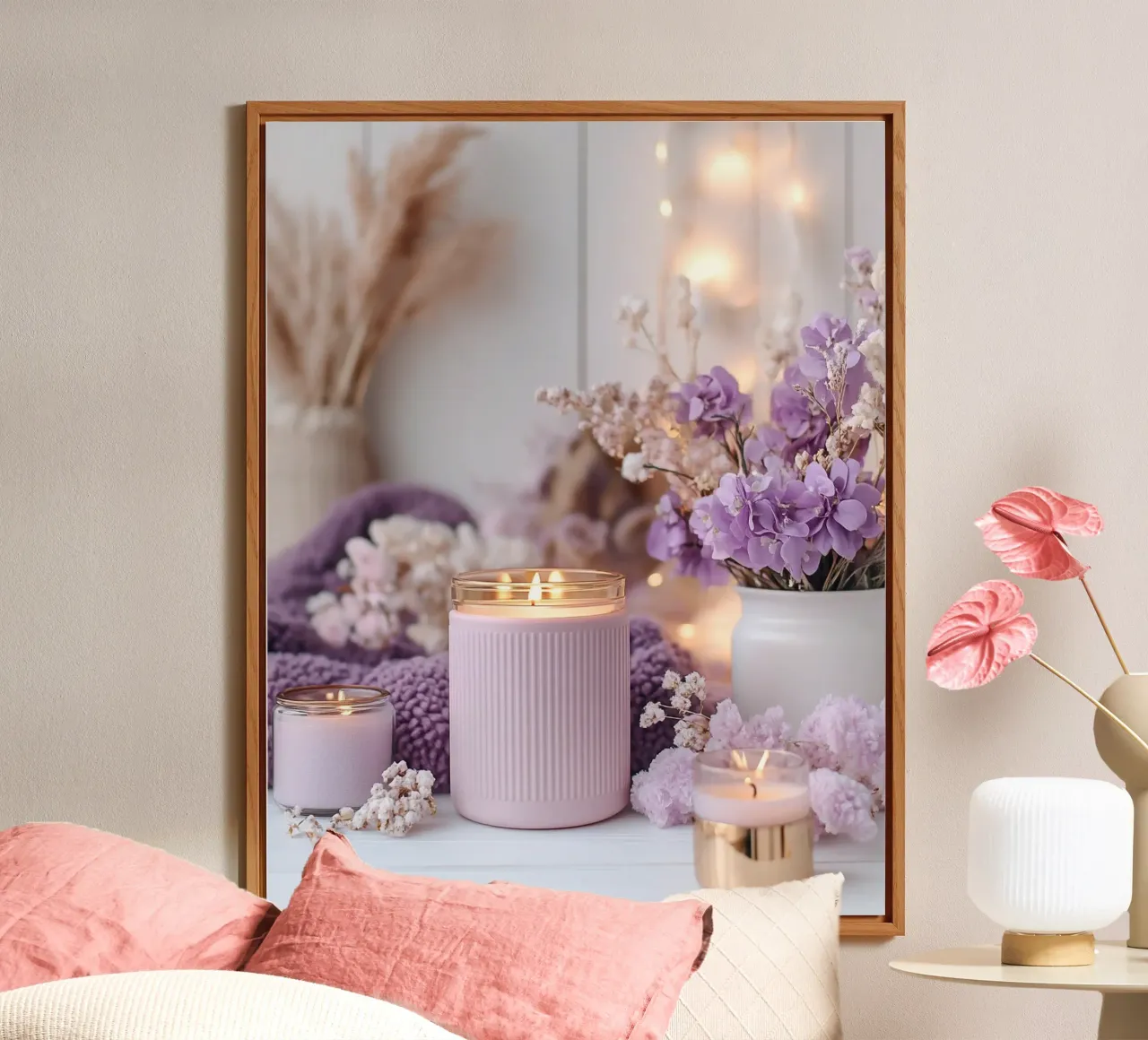 Reverie lilla alluminio dibond da PhotoVibe Decor